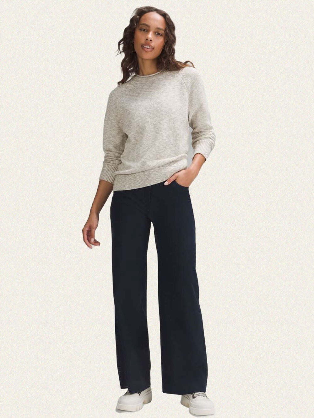 Lululemon Boxy Cotton-Blend Sweater